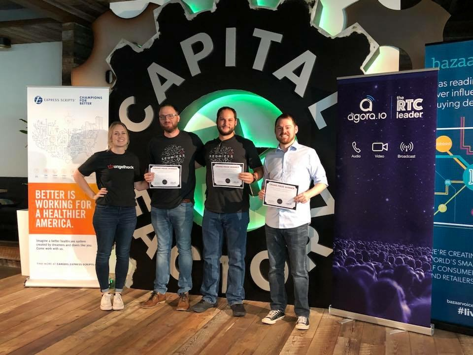 AngelHack 2018 Austin Grand Prize Certificate